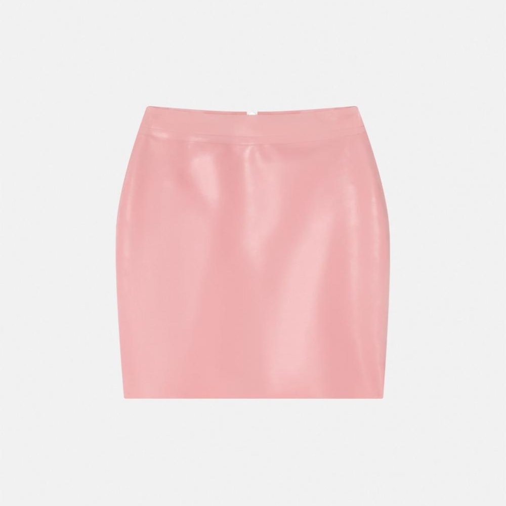 PINK LATEX SKIRT VEX XS